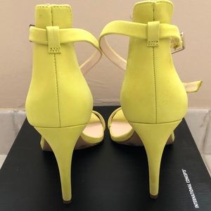 Roriee Ankle Strap Dress Sandals, Chartreuse